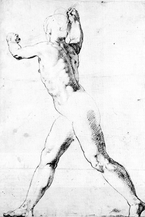 ZUCCARO  Taddeo Study of a Male Nude oil painting picture
